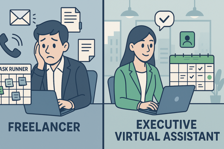 executive virtual assistant vs freelancer
